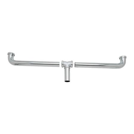 Elkay Elkay, Chrome Continuous Waste Drain For 2 Compartment Sink LK52